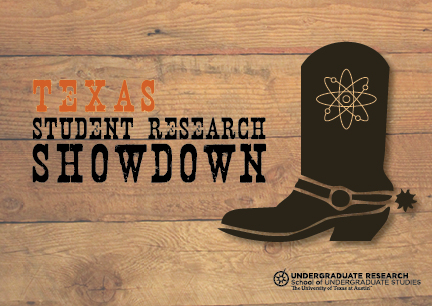 Front of Texas Student Research Showdown flier